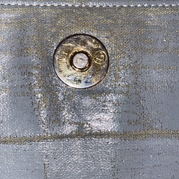 Vintage Christian Dior Soft Leather Clutch Handbag w/ outside & inside pockets. - Picture 10 of 16